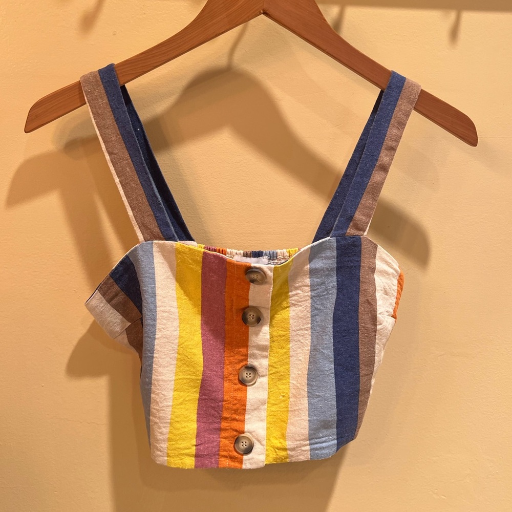 Gilli Linen Crop Top